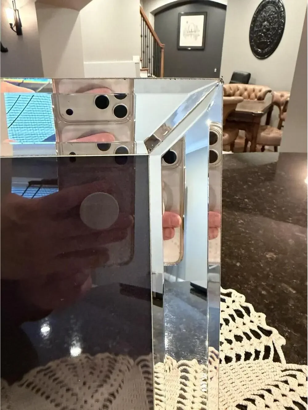 Beveled Mirror Picture Frame By Restoration Hardware 5X7 Picture